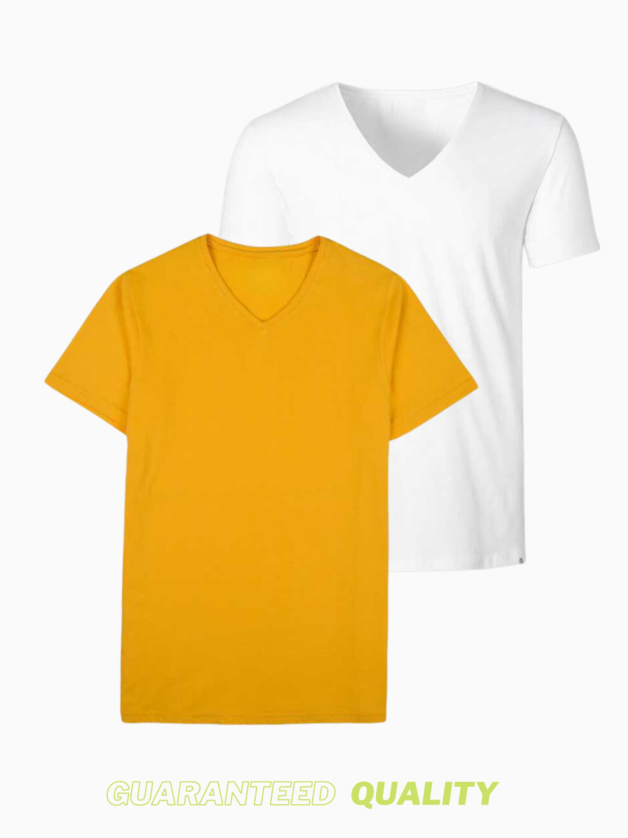 3EEEZ Pure White V-Neck Studio Tee